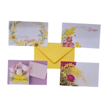 BIGLIETTI E BUSTE  FESTA DELLA DONNA 7X11 PZ 100