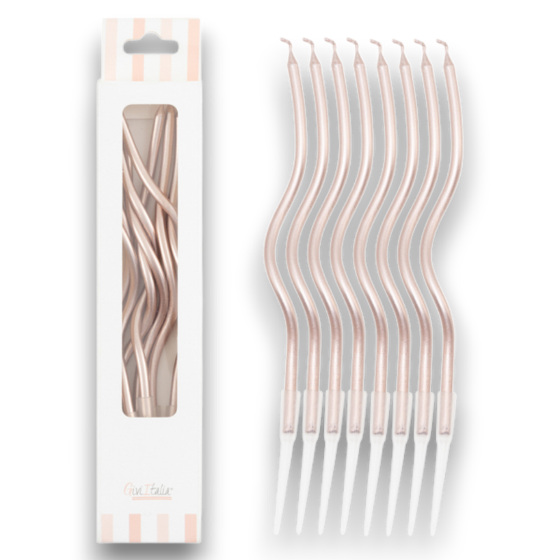 CANDELINE CURLY ROSA GOLD PZ 8