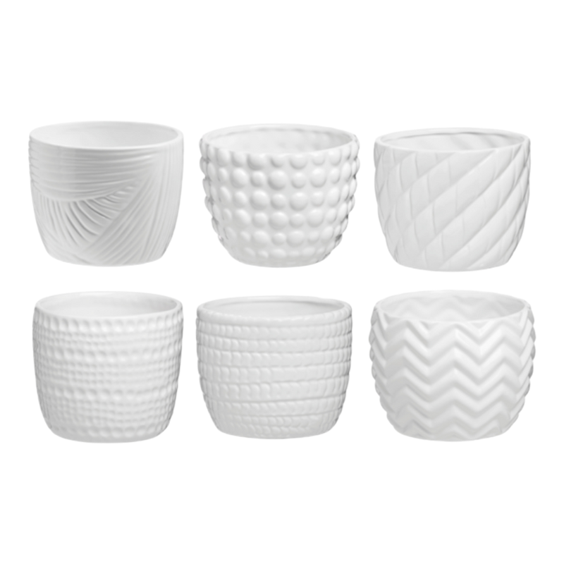 CASPO D.12,2 H.9.8  BIANCO MOTIVI ASSORTITI