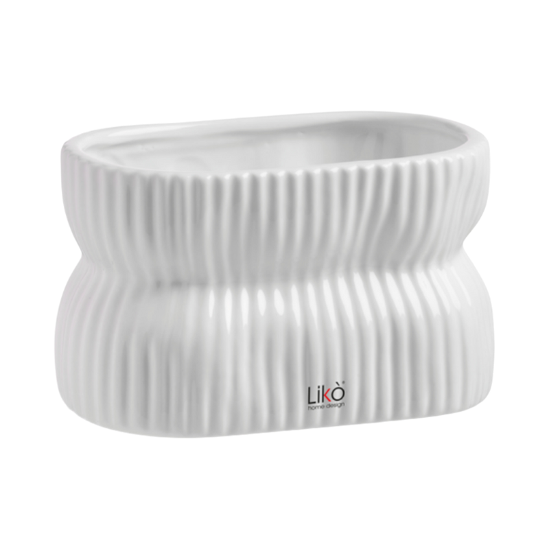 CASPO LINFA  D.17.5 X 11.6 H 10.2 BIANCO