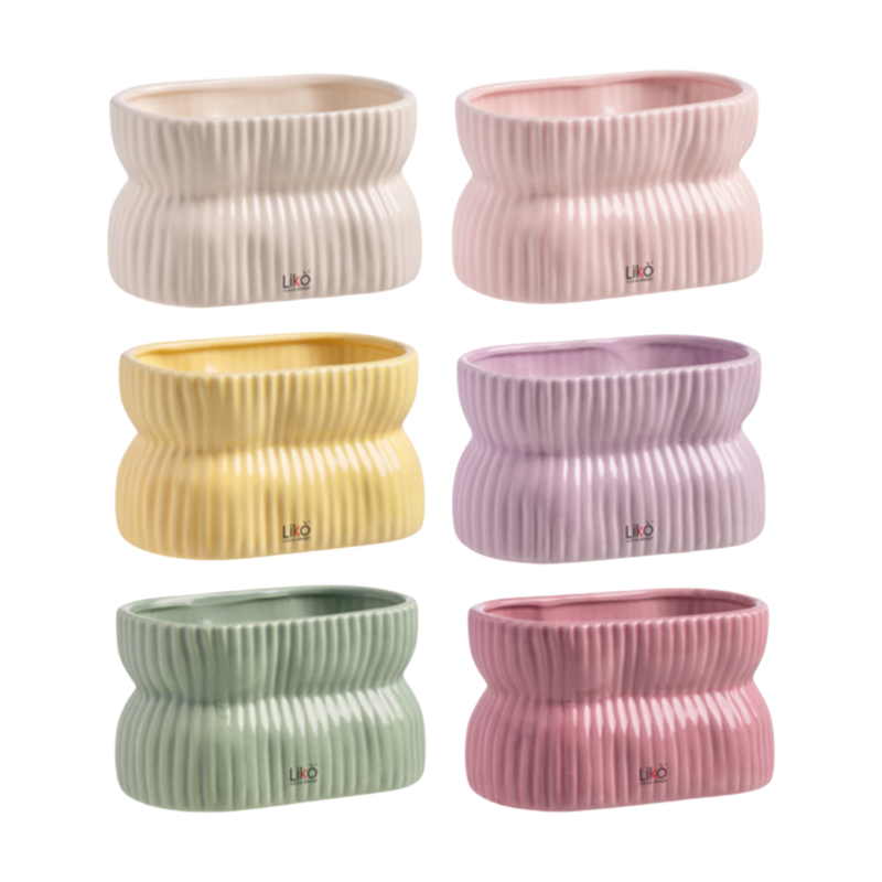 CASPO LINFA  D.17.5 X 11.6 H 10.2 COLORI ASSORTITI