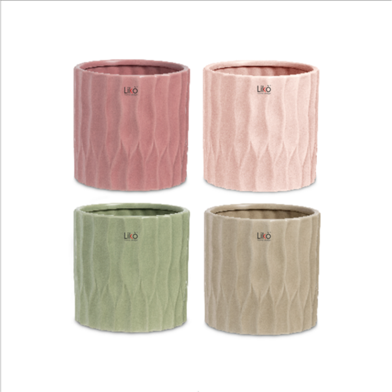 VASO ELISE D.20.5 H.20 COLORI ASSORTITI