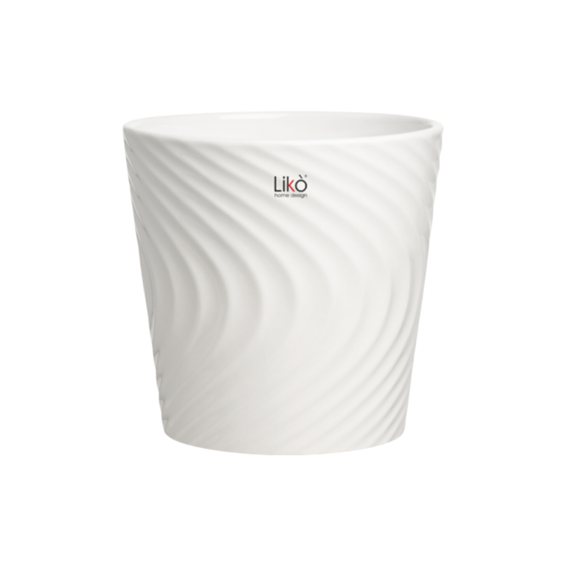 VASO ONDIA  D.18 H.17.8 BIANCO