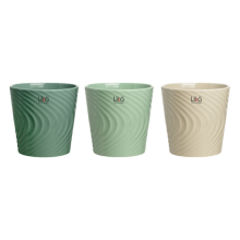 VASO ONDIA  D.18 H.17.8 COLORI ASSORTITI VERDE