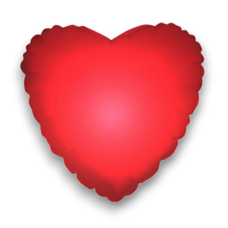 FOIL CUORE ROSSO CON LED INCLUSE BATTERIE 22