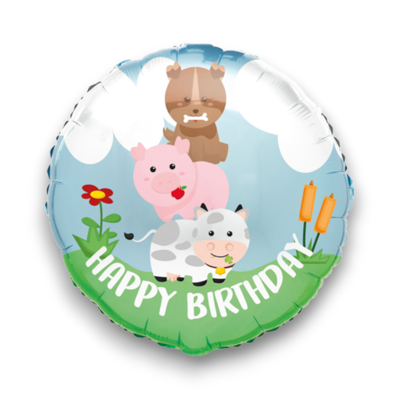 PALLONCINO 18 MYLAR HAPPY FARM