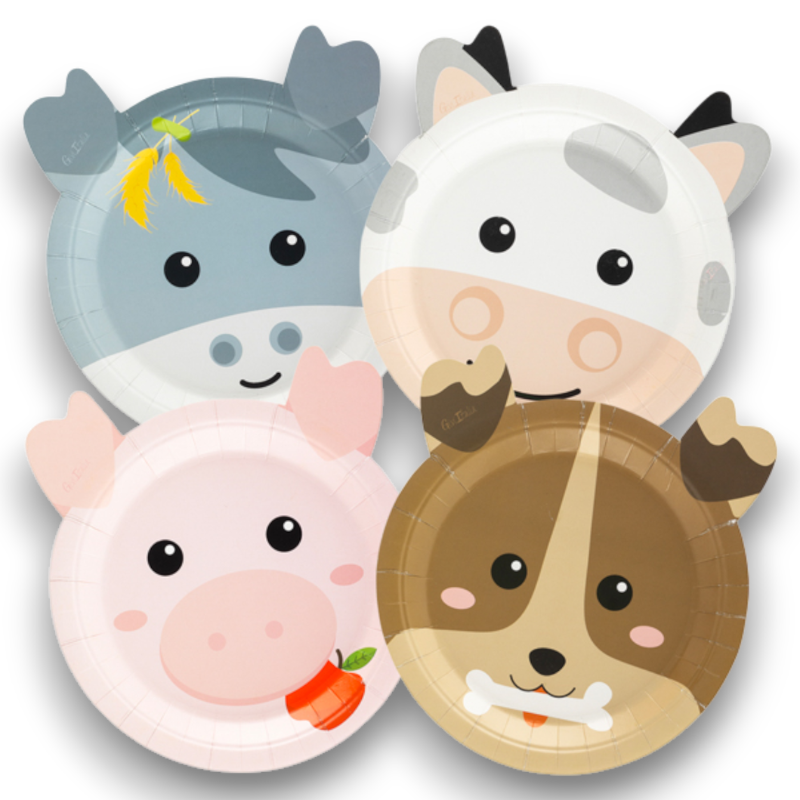 PIATTI HAPPY FARM CM 18 ASSORITI PZ 8