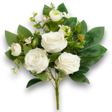 FRONTALE ROSE CM.40 BIANCO