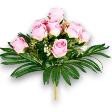 BOUQUET BOCCIOLI X 12 ROSA