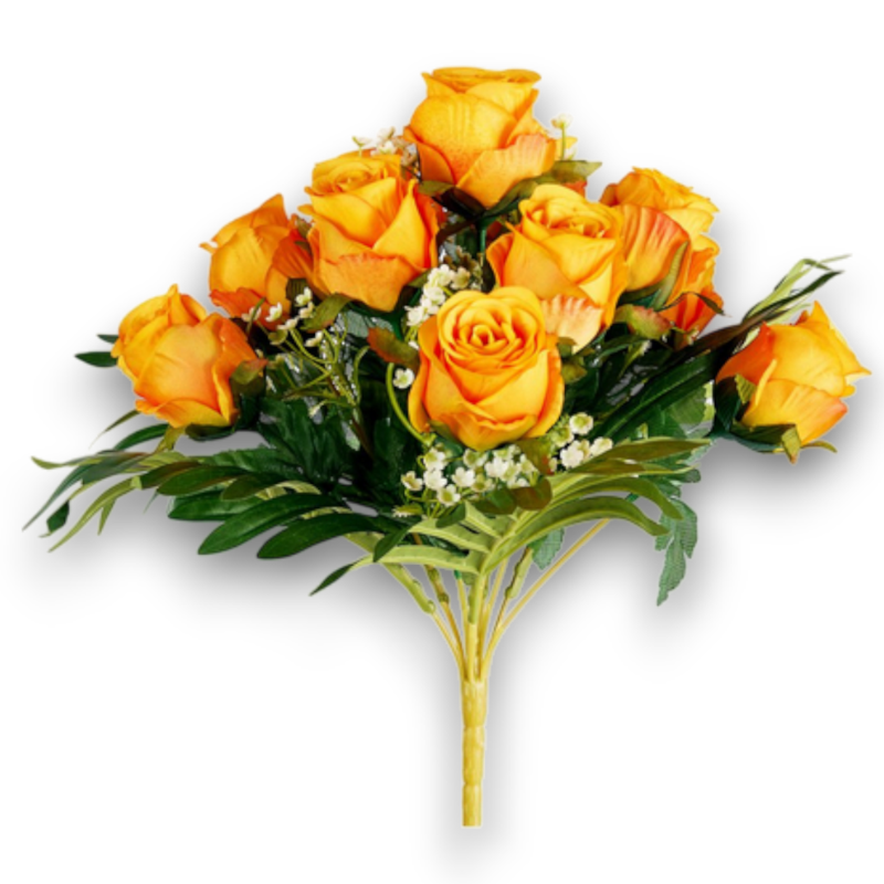 BOUQUET BOCCIOLI X 12 ARANCIONE