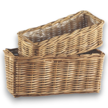 VASCHETTE S/2 RETTAN P.50X20H17 GR.55X25 H25