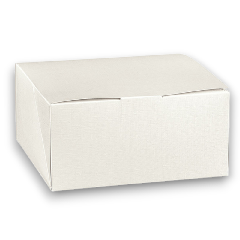 SCATOLA PIEGHEVOLE 16X16X4 PZ.10 PELLE BIANCA