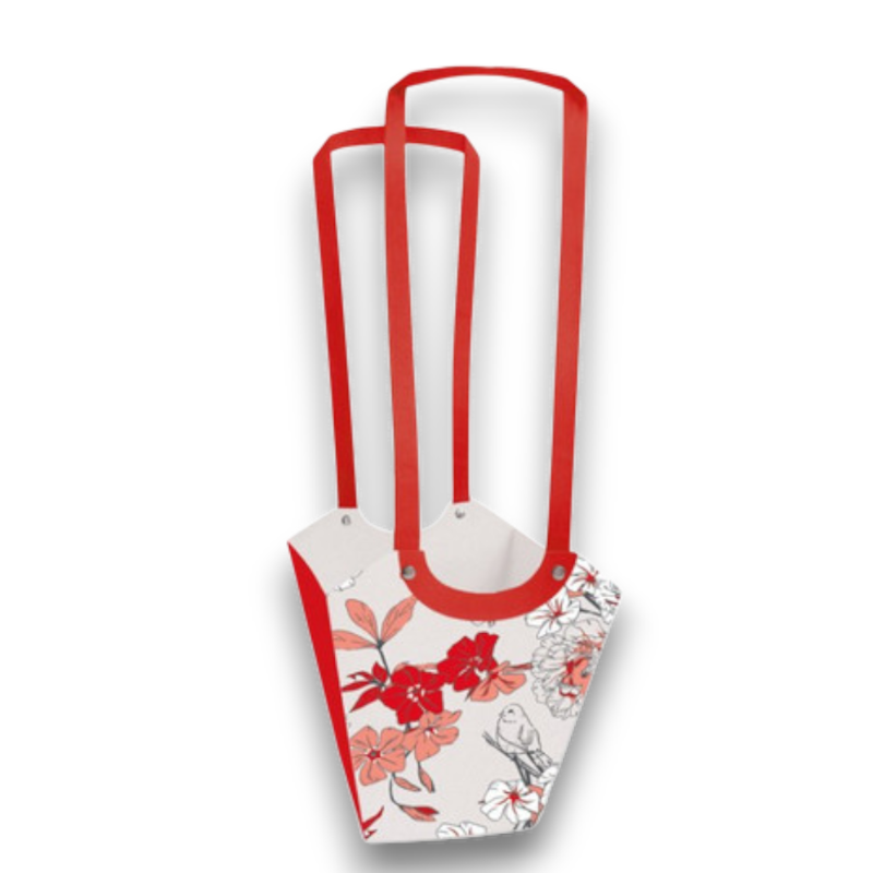 BORSA AQUA  ROSSO  11X11X19 CM PZ10