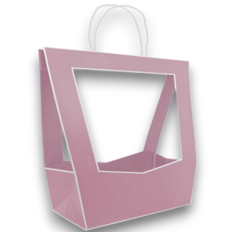 SAC. MEDALLION  SMALL 18X12X35 CM LILLA 5PZ