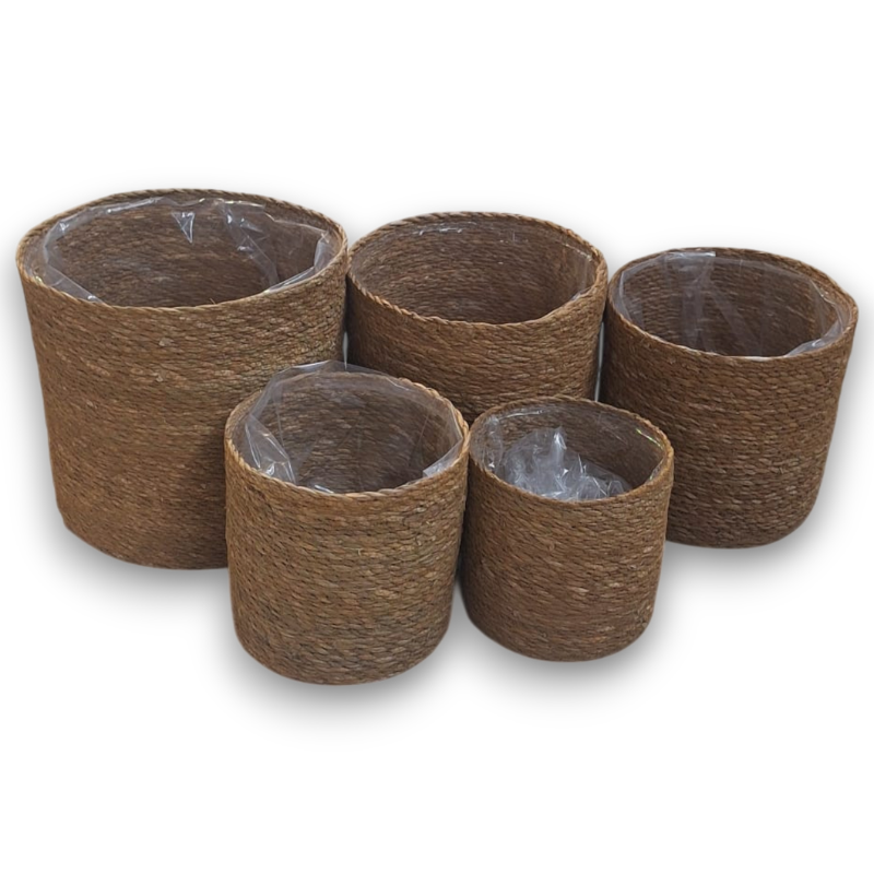 CESTI IN SEAGRASS SET 5 PEZZI