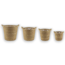 CESTI IN SEAGRASS SET 4 PEZZI