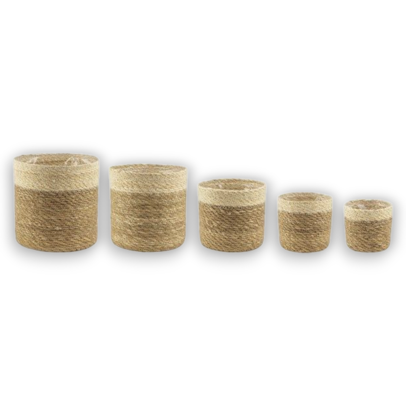 CESTI IN SEAGRASS SET 5 PEZZI