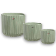 VASO TRIS SHANTI  VERDE SALVIA OPACO