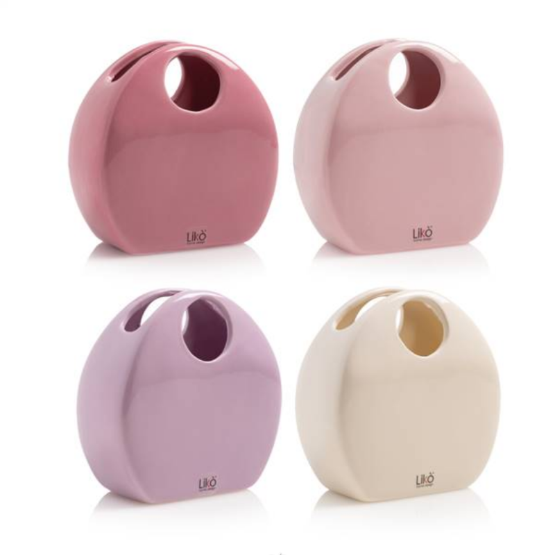 POCHETTE CERAMICA 17,5X7,8XH.17,5 COLORI ASSORTITI