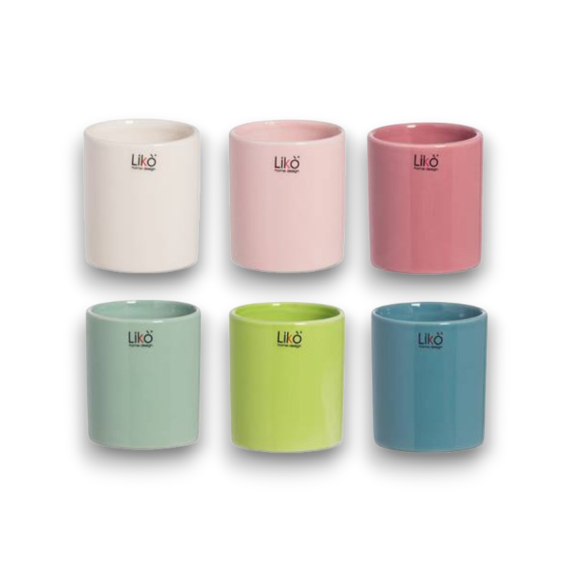 CILINDRO CERAMICA D.8 H.9 COLORI ASSORTITI