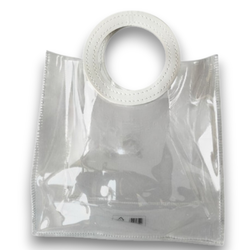 SHOPPER CRYSTAL BAG BIANCO 15X14,5+9 CM PZ12