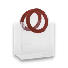 SHOPPER CRYSTAL BAG ROSSO 18X18+12 CM PZ 12