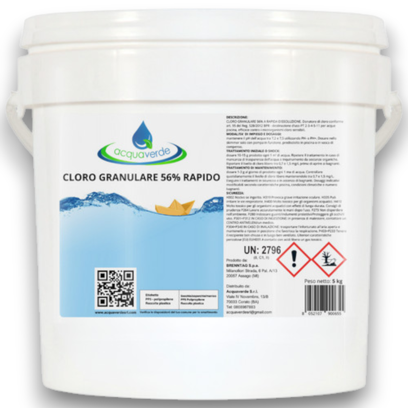 AV DICLORO 56% PER PISCINA - GRANULARE CONFEZIONE