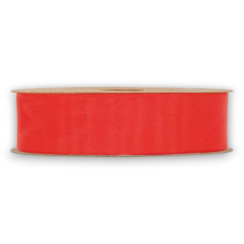 ORGANZA MATT RIBBON  MM 25X20MT RED