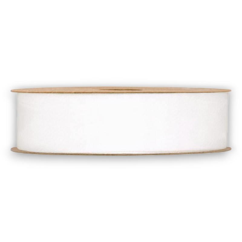 ORGANZA MATT RIBBON  MM 25X20MT IVORY