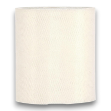 ROTOLO TULLE 100MT H12,5CM CREMA