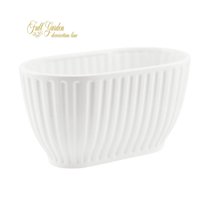 VASO CERAMICA PICCOLO BIANCO  H108X105X195
