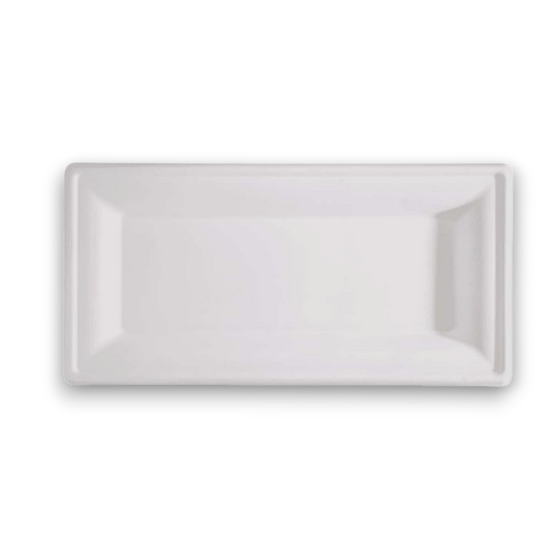 PIATTI PIANI RETTANGOLARI 26X13 IN POLPA PZ 50