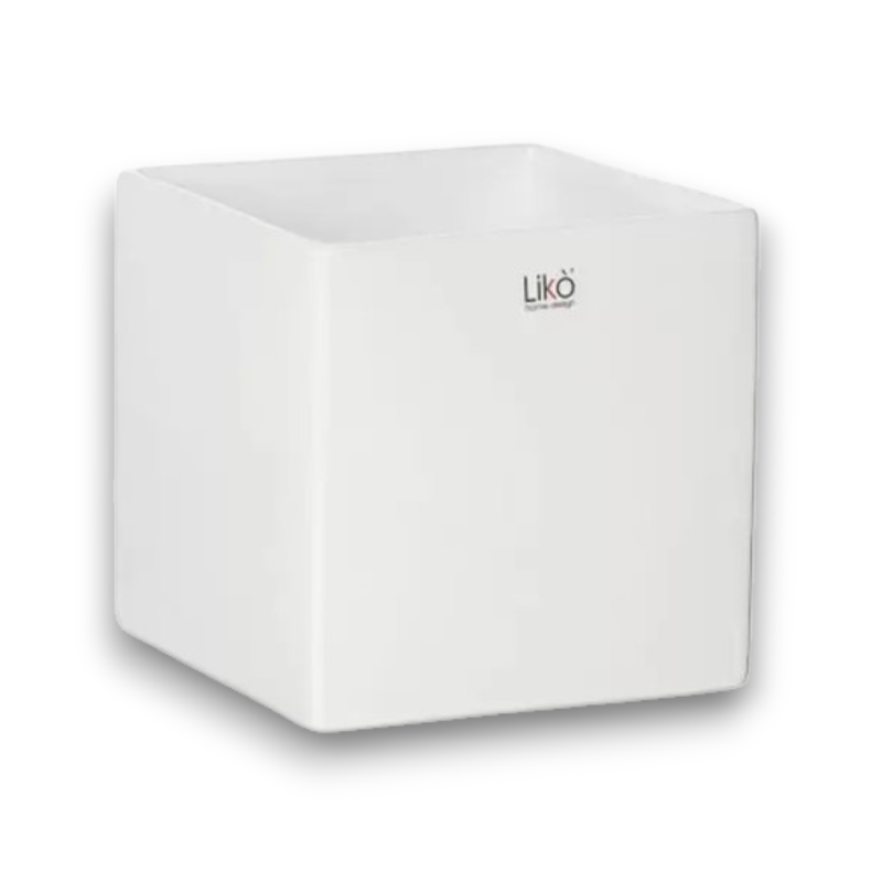 CUBO CERAMICA BIANCO 13X13X13