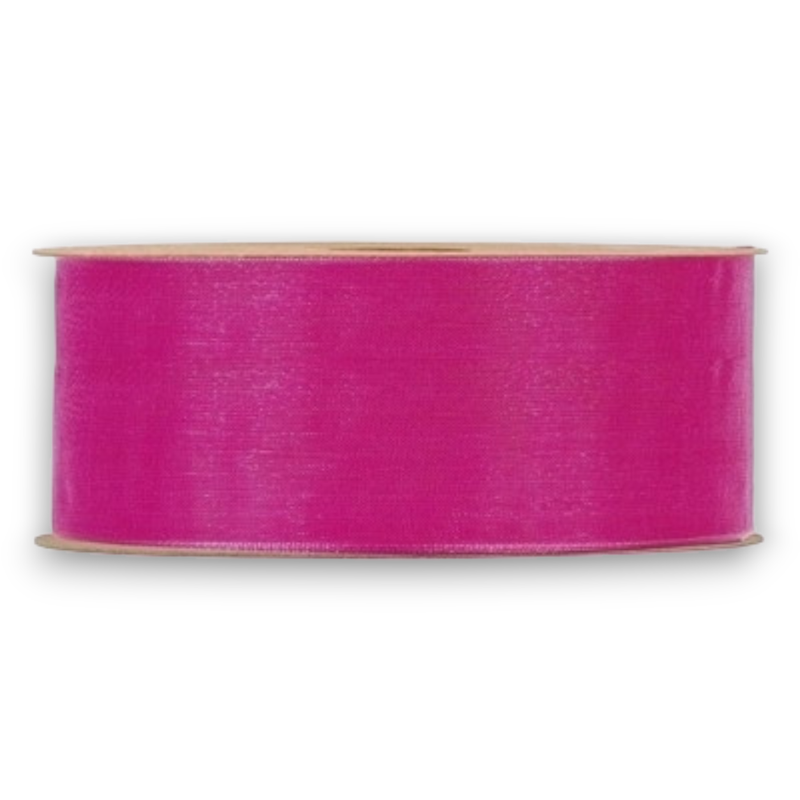 ORGANZA MATT RIBBON  MM 40X20MT FUCSIA