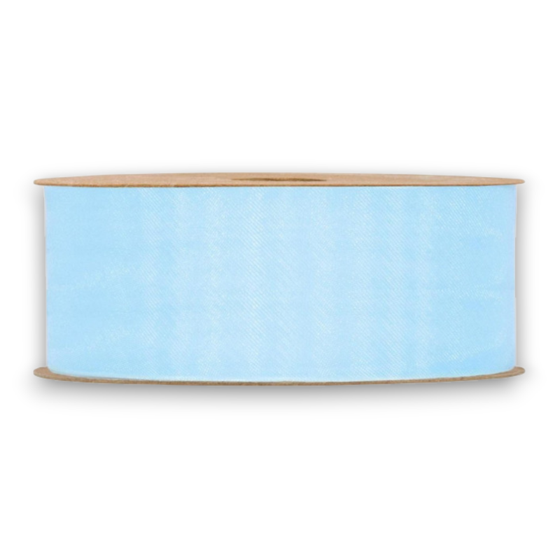 ORGANZA MATT RIBBON  MM 40X20MT LIGHT BLUE