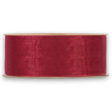 ORGANZA MATT RIBBON  MM 40X20MT BORDEAUX