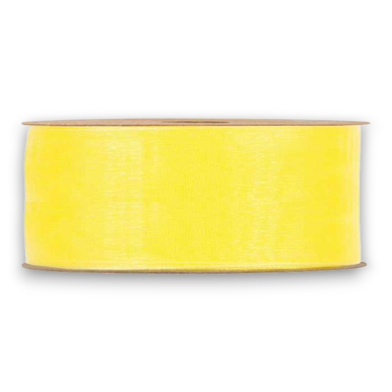 ORGANZA MATT RIBBON  MM 40X20MT GIALLO