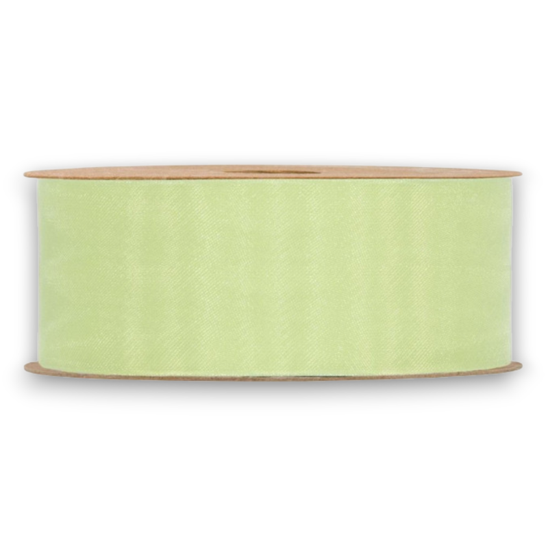 ORGANZA MATT RIBBON  MM 40X20MT LIME