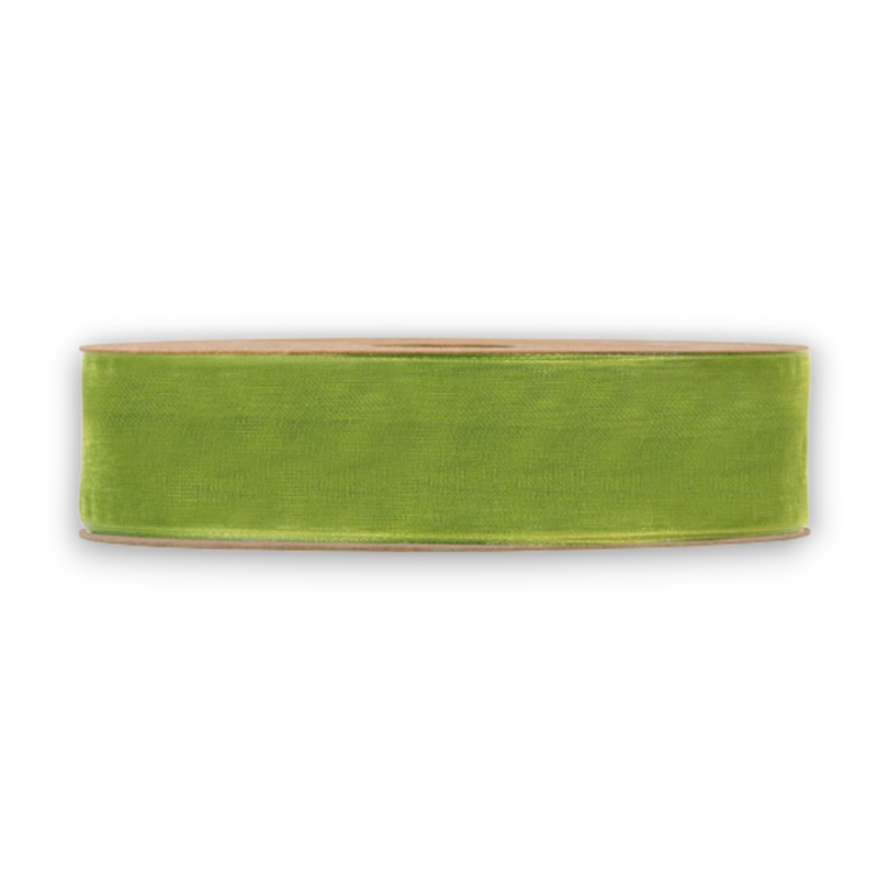 ORGANZA MATT RIBBON  MM 25X20MT VERDE OLIVA
