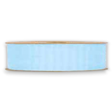 ORGANZA MATT RIBBON  MM 25X20MT LIGHT BLUE