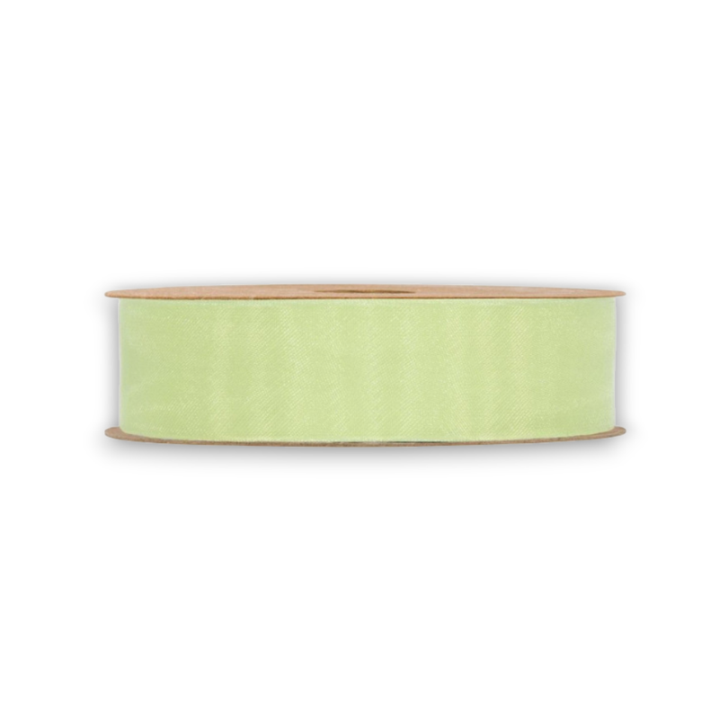 ORGANZA MATT RIBBON  MM 25X20MT LIME