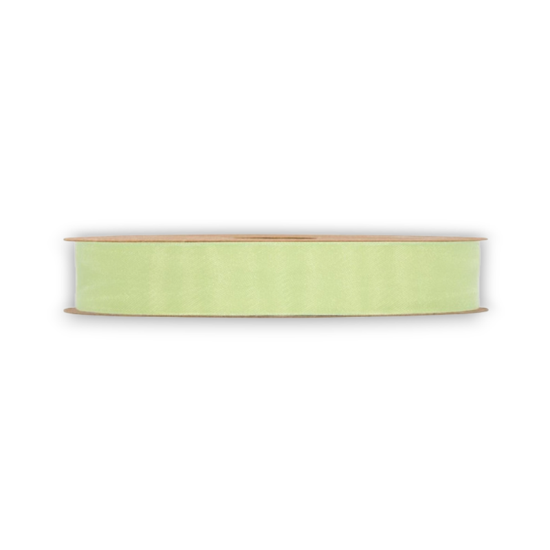 ORGANZA MATT RIBBON  MM 15X50MT LIME