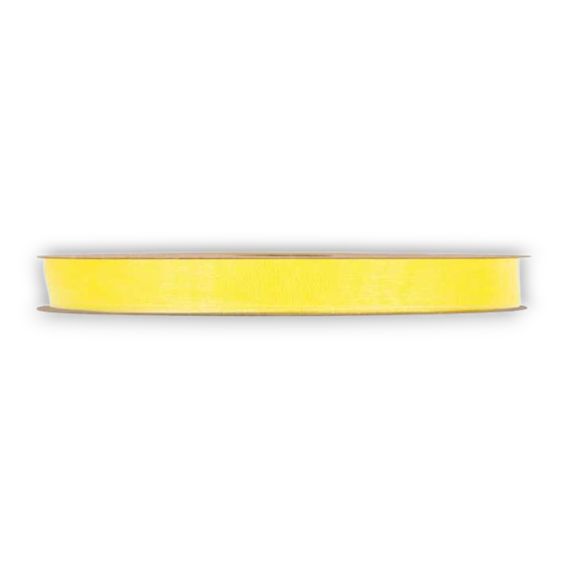 ORGANZA MATT RIBBON  MM10X50MT GIALLO