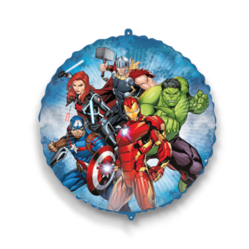 PALLONCINO MYLAR AVENGERS PESETTO TONDO 18 45CM