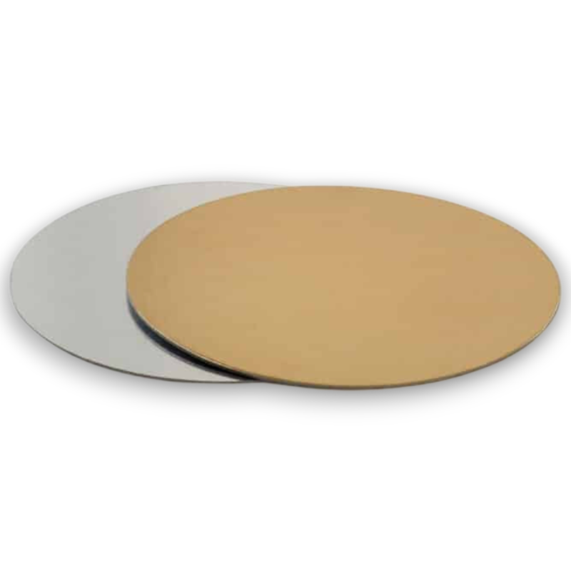 DISCHI SOTTOTORTA ORO E ARGENTO D.30XH 1MM