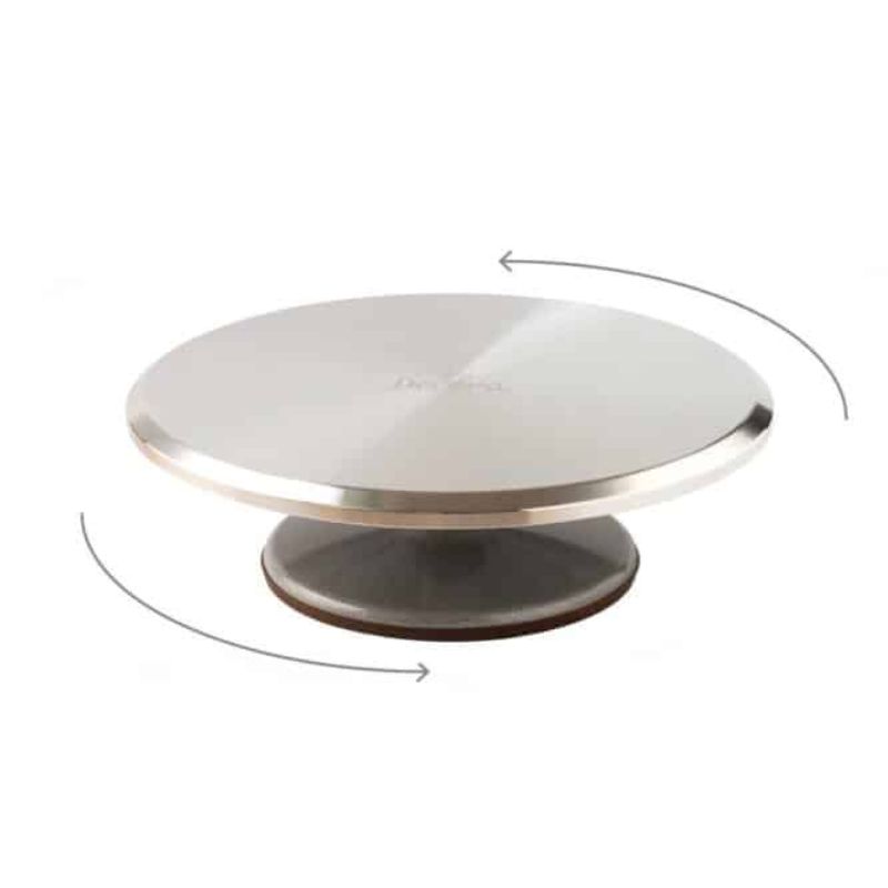 BASE GIRATORTA IN ALLUMINIO D.31 X H9,5 CM