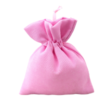 SACCHETTO COTONE ROSA CM.8X10 12PZ