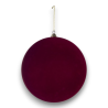 SFERA PLASTICA FLOCCATA  MM.80 BORDEAUX