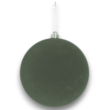SFERA PLASTICA FLOCCATA  MM.100 GREEN