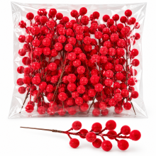 BAG 24 BACCHE FLOCCATE CM.22 RED